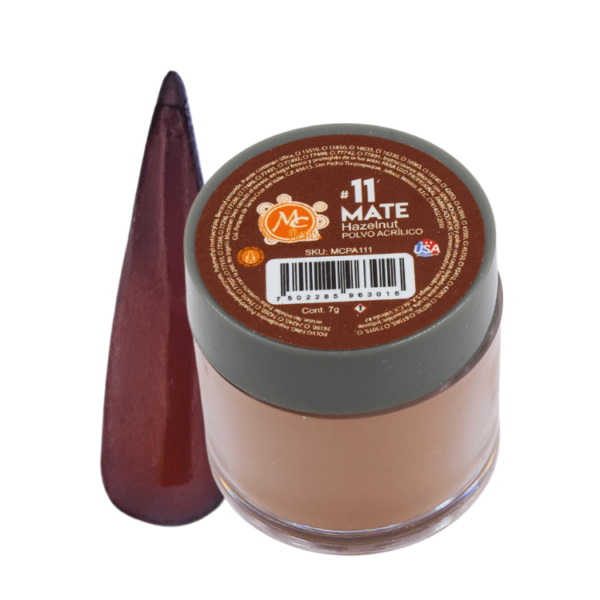 Polvo Acrilico Mate 7 grs Hazelnut #11