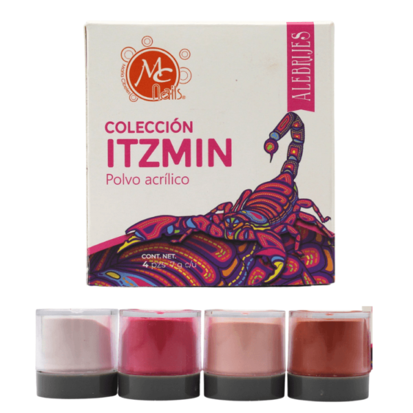 Caja de Polvo Acrilico Alebrijes ITZMIN 4 pz