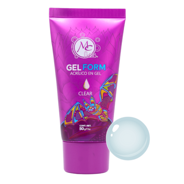 Acrílico en Gel GEL FORM 50g Color Cristal 01