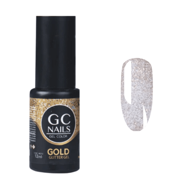 GC nails FANTASTIC GEL glitter DORADO 12ml
